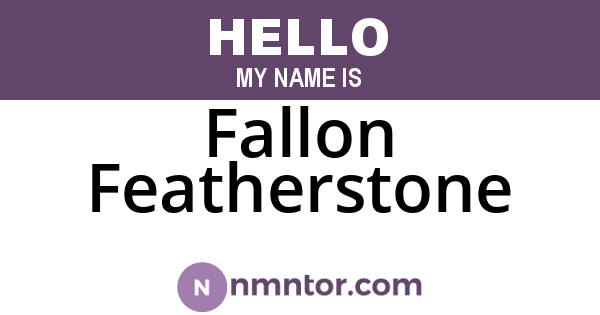 Fallon Featherstone