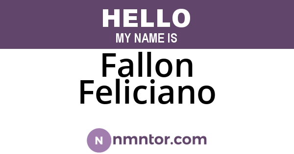 Fallon Feliciano