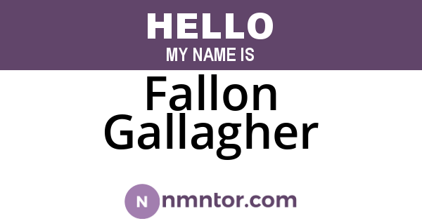 Fallon Gallagher