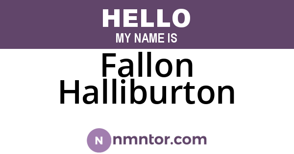 Fallon Halliburton