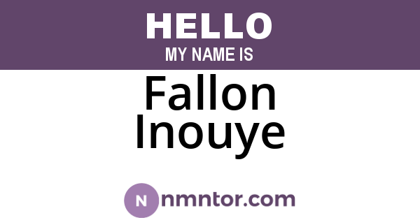 Fallon Inouye