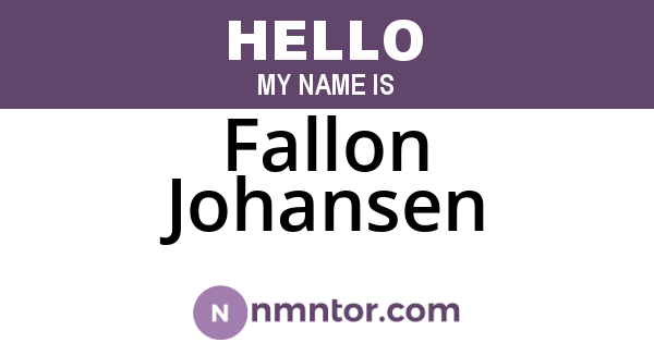 Fallon Johansen