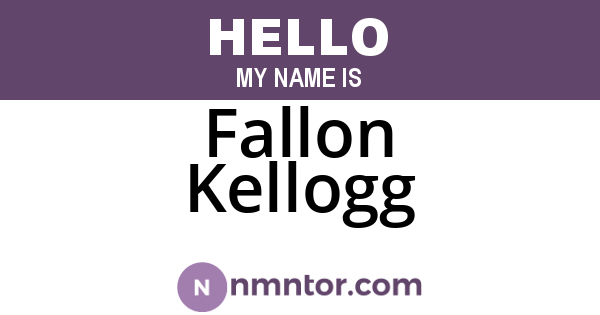 Fallon Kellogg