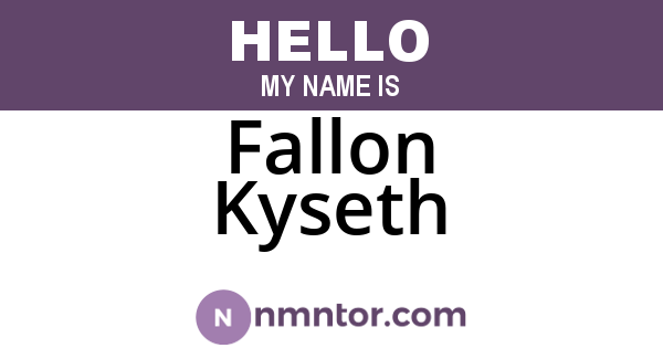 Fallon Kyseth