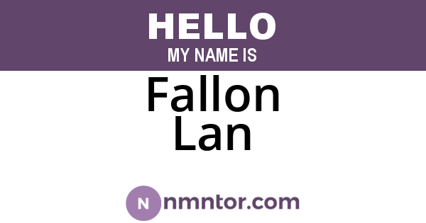 Fallon Lan