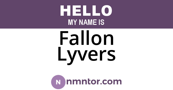 Fallon Lyvers