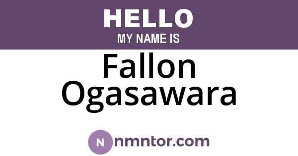 Fallon Ogasawara