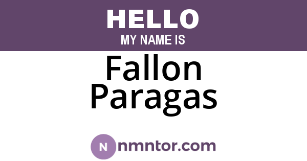 Fallon Paragas