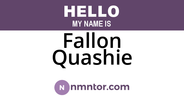 Fallon Quashie