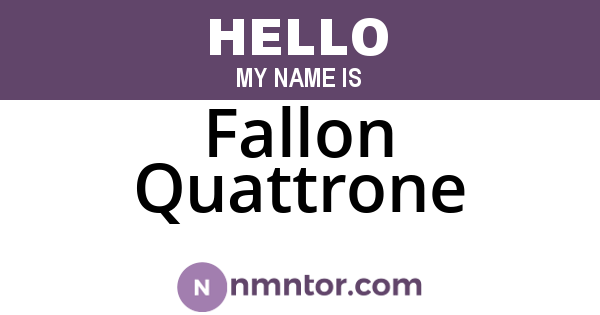 Fallon Quattrone