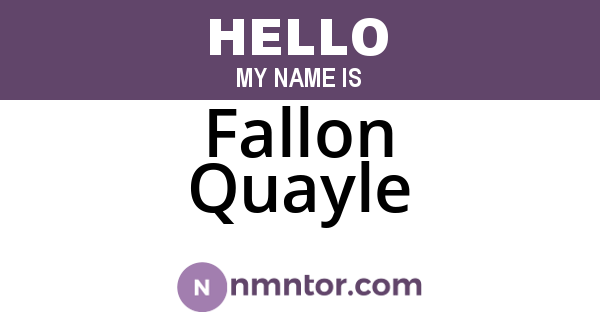 Fallon Quayle
