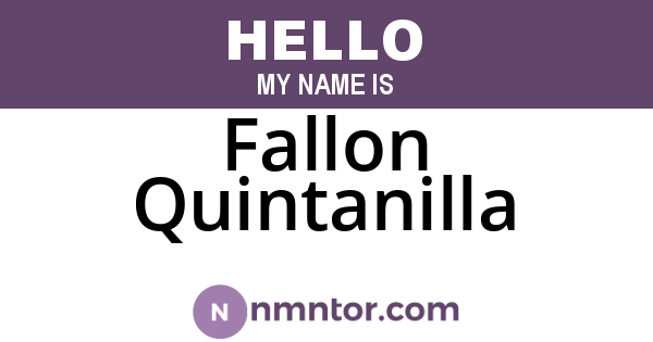 Fallon Quintanilla
