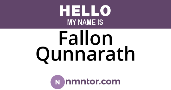 Fallon Qunnarath