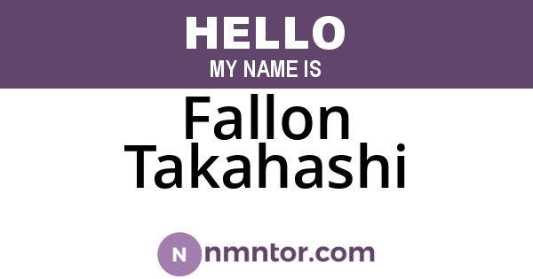 Fallon Takahashi
