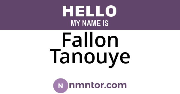 Fallon Tanouye
