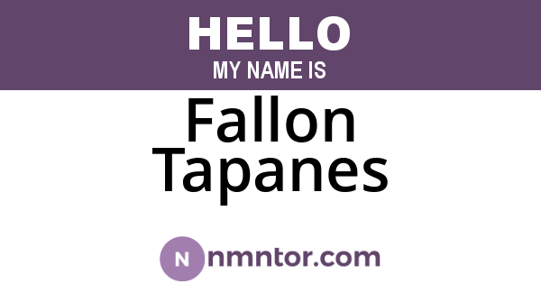 Fallon Tapanes