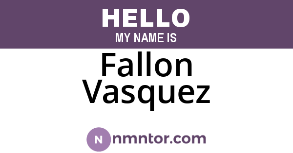 Fallon Vasquez