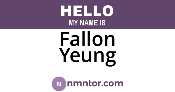 Fallon Yeung