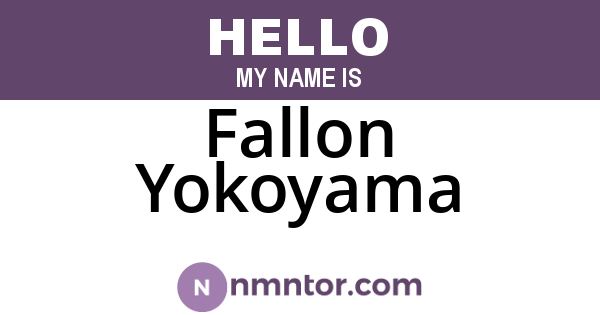 Fallon Yokoyama