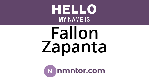 Fallon Zapanta