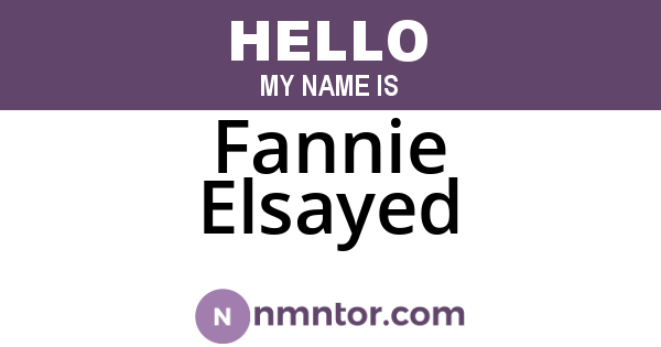 Fannie Elsayed