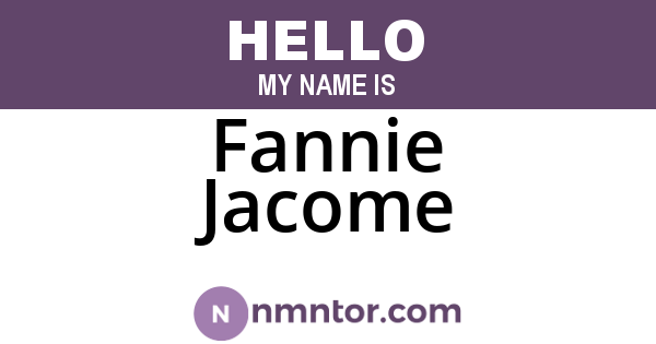 Fannie Jacome