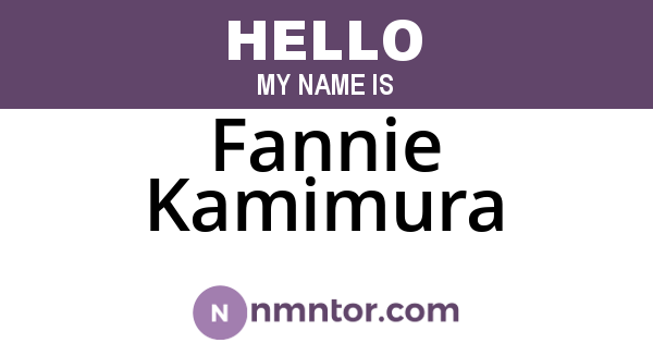 Fannie Kamimura