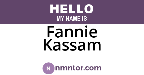 Fannie Kassam