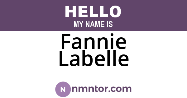 Fannie Labelle