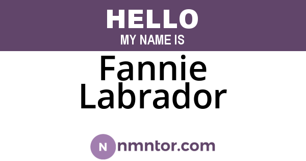 Fannie Labrador