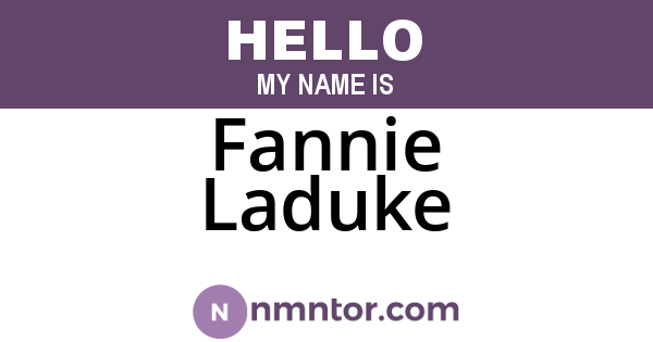 Fannie Laduke