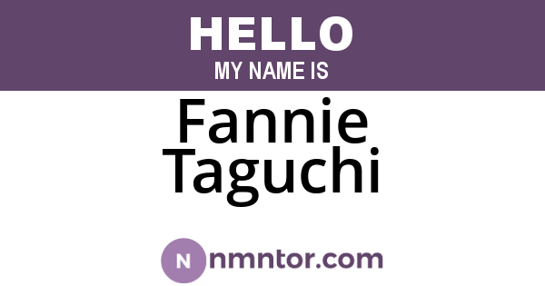 Fannie Taguchi