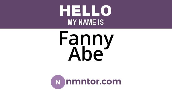 Fanny Abe
