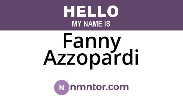 Fanny Azzopardi