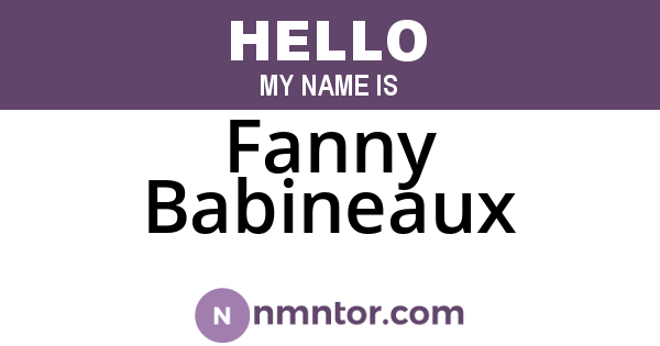 Fanny Babineaux