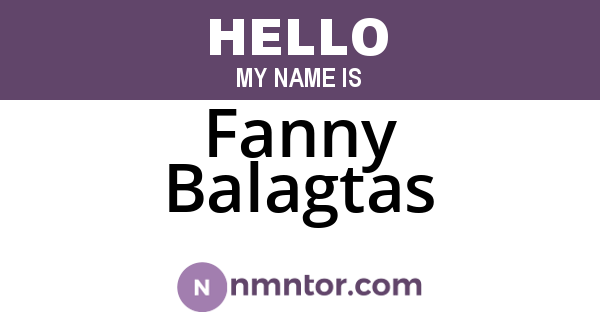 Fanny Balagtas