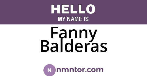 Fanny Balderas
