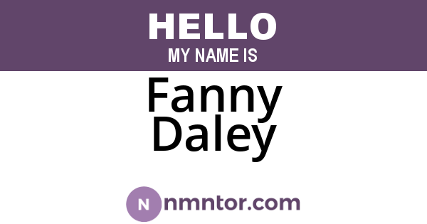 Fanny Daley