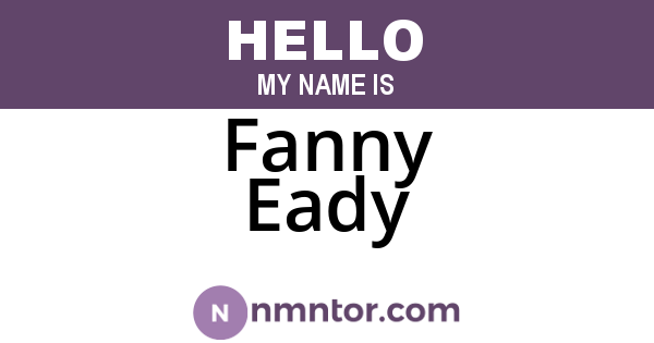Fanny Eady