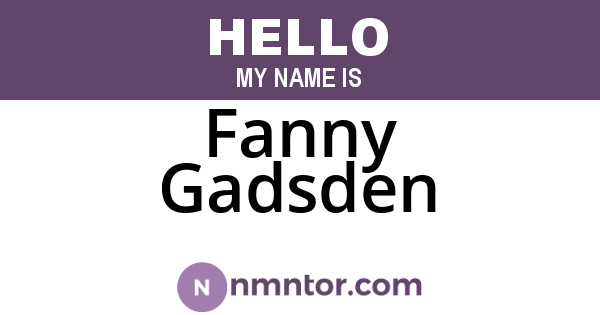 Fanny Gadsden