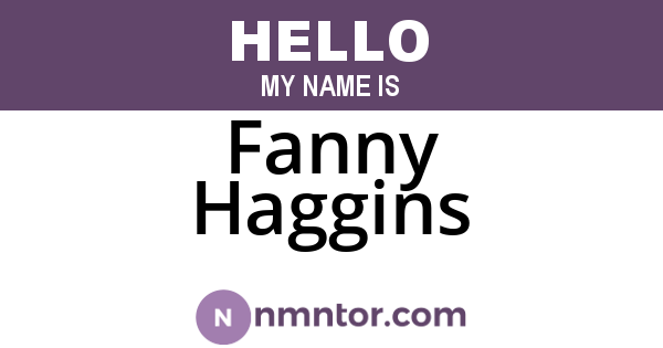 Fanny Haggins