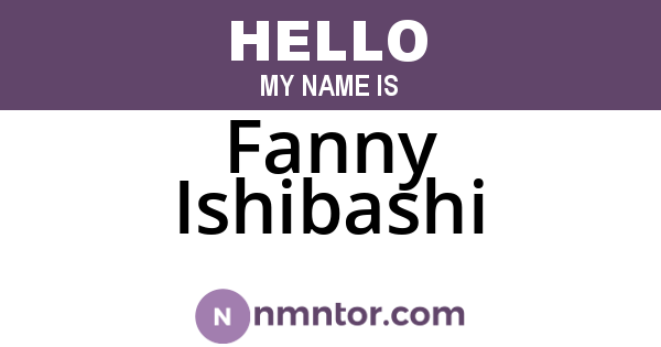 Fanny Ishibashi