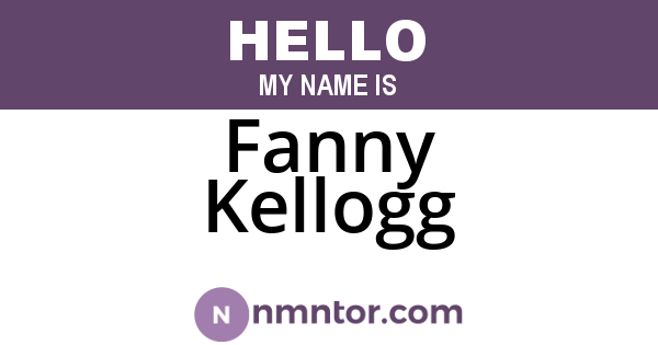 Fanny Kellogg