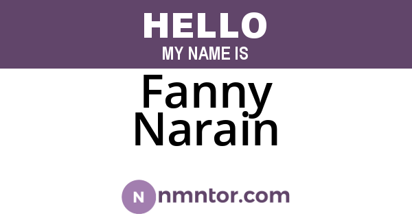 Fanny Narain