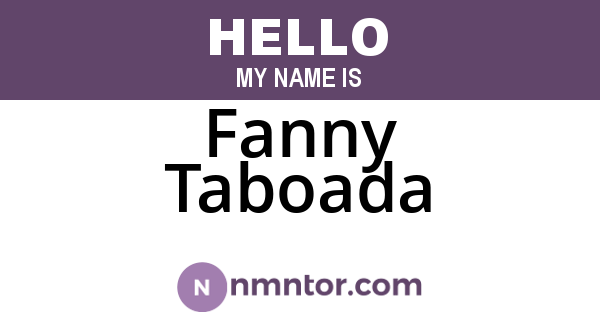 Fanny Taboada
