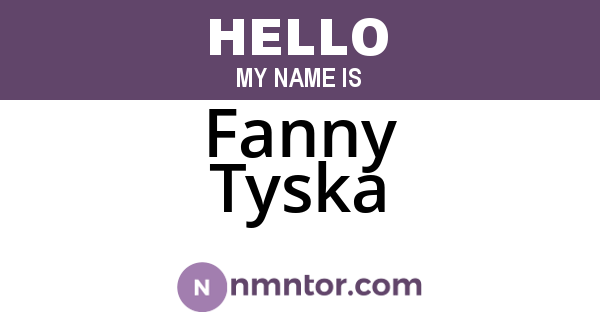 Fanny Tyska
