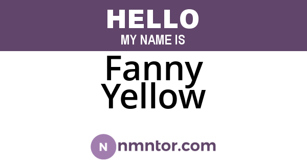 Fanny Yellow