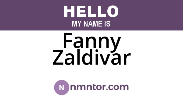 Fanny Zaldivar