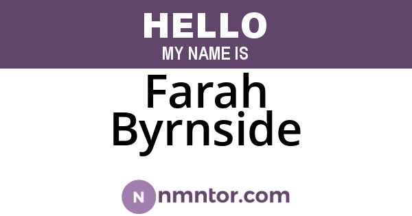 Farah Byrnside
