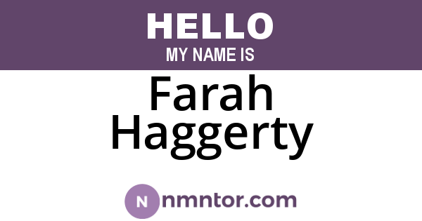 Farah Haggerty